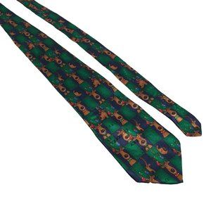 Yule Tie Greetings Mens Necktie Tie Hallmark Designer Accessory Work Office Dad